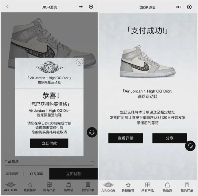 x AJ1」天价神鞋们还在偷偷涨价涨到5w一双！「LV x 耐克、迪奥(图23)